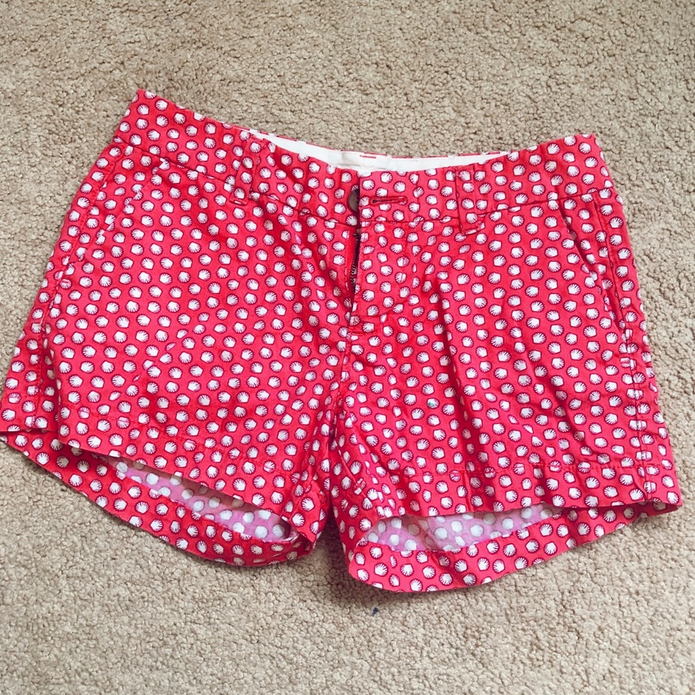 pink shell shorts
